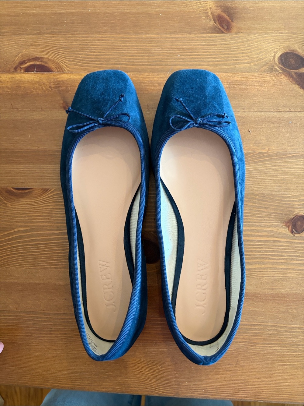 New J. Crew Quinn Darkest Indigo Navy Suede Ballet Flats